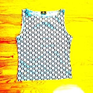 Fendi Vintage 90s logo Tank Top, Excellent Condition! Made in Italy Fashion 🌎​